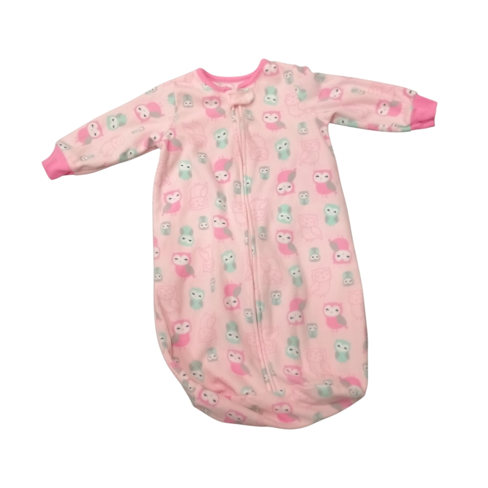 Baby Girl Just One You By Carter's 0-9 Month  Pink Owl Kids Pajamas Sleep bag